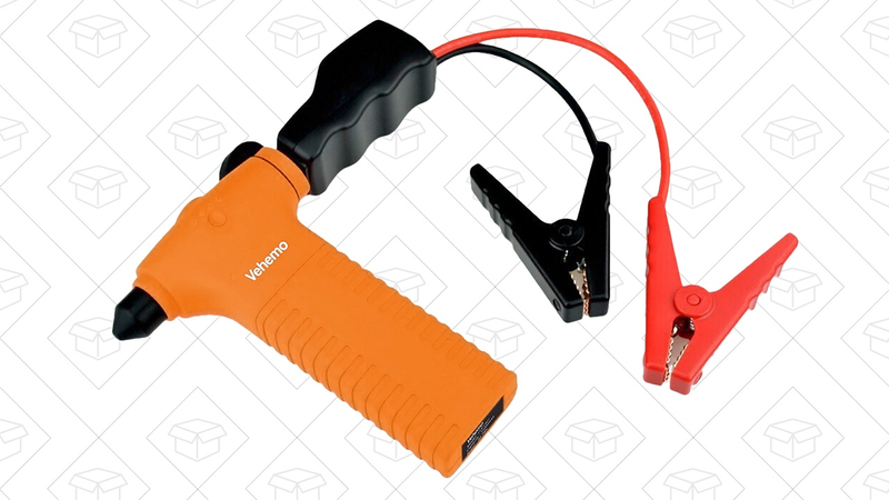 Vehemo 400A Jump Starter/USB Battery Pack/Hammer/Flashlight, $30 with code AVJ9ZMGD